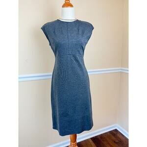 Banana Republic sz 6 Sheath Dress gray sleeveless tank stretchy work career